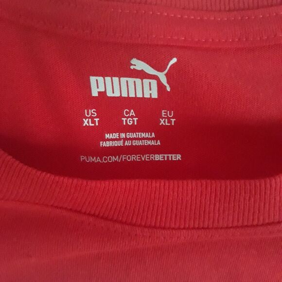 Puma Power Core 1948 T Shirt Mens Red XLT Short Sleeves Crew Neck Logo NWT - Picture 9 of 11
